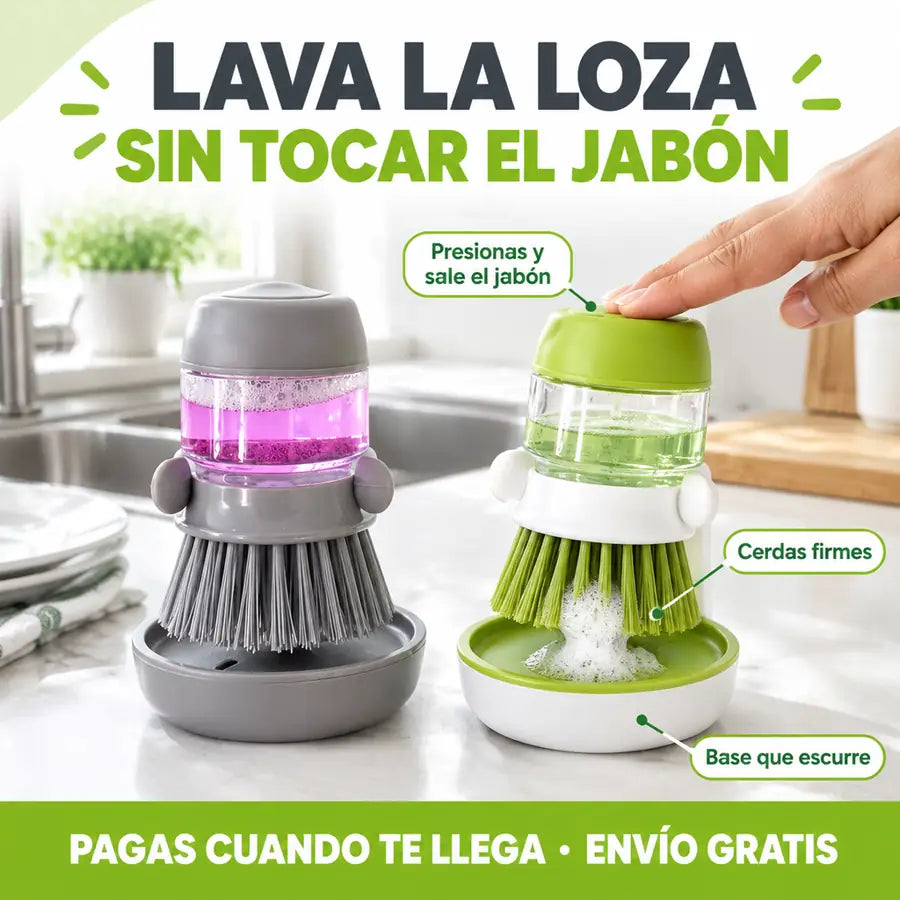 Cepillo dispensador de jabón