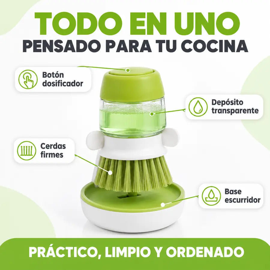Cepillo dispensador de jabón