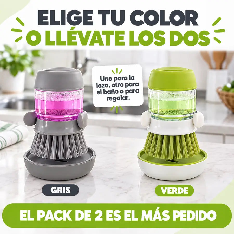 Cepillo dispensador de jabón