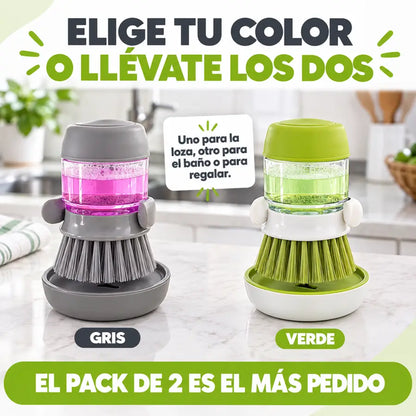 Cepillo dispensador de jabón