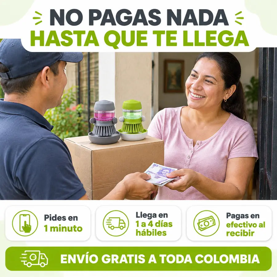 Cepillo dispensador de jabón