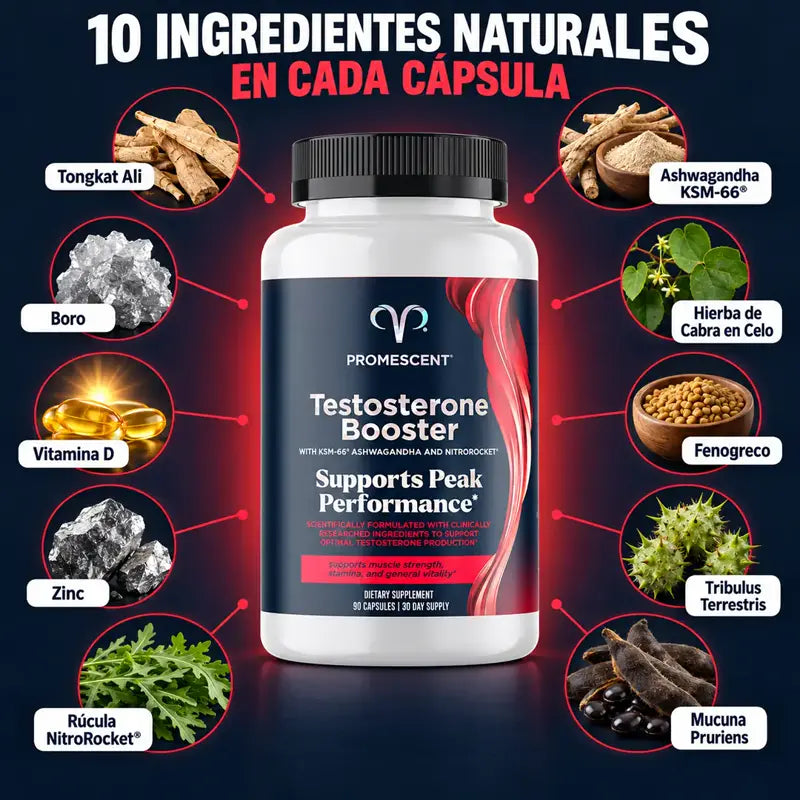10 ingredientes naturales en cada cápsula
