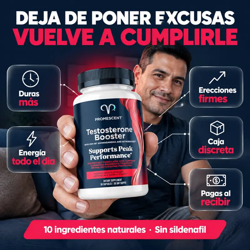 Deja de poner excusas: duras más, erecciones firmes, energía todo el día
